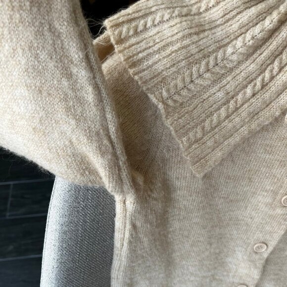 Mango Baby doll-neck cardigan (Like New!) - Picture 10 of 12